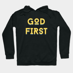 God First | Christian Typography Hoodie